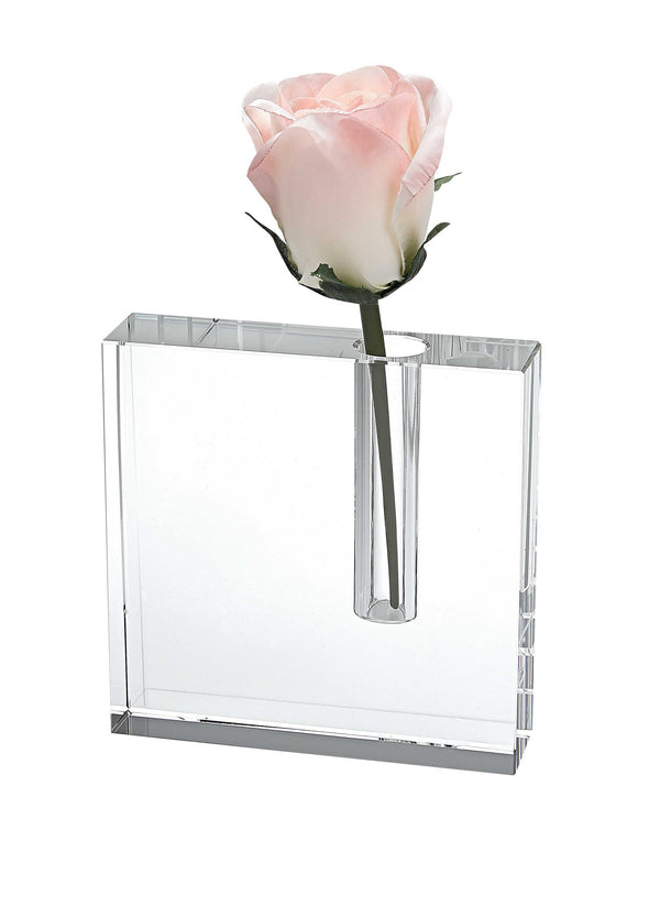 Homeroots 6 Hand Crafted Crystal Bud Vase  Lead Free Crystal 375768