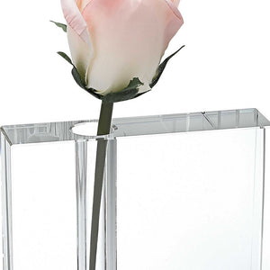 Homeroots 6 Hand Crafted Crystal Bud Vase  Lead Free Crystal 375768