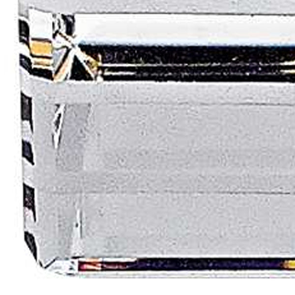 Homeroots 3" Elegant Cut Crystal Salt And Pepper Shakers With Gold Accents For Sophisticated Dining Decor 3 Inches  375769