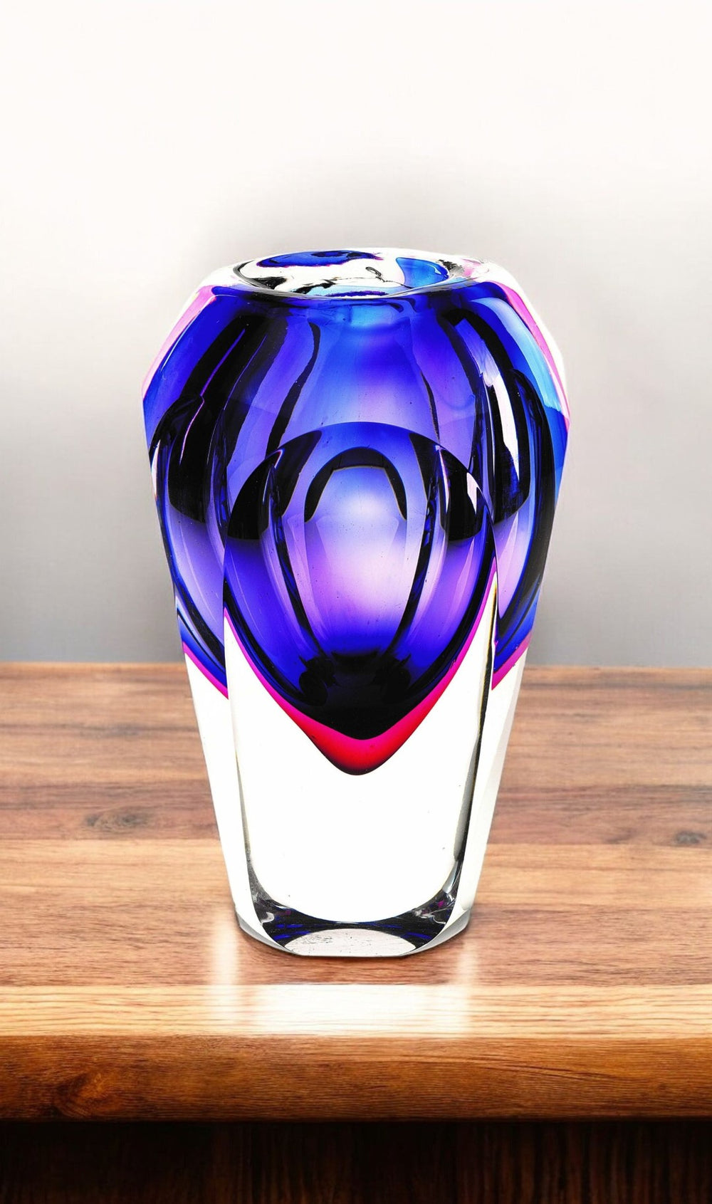 HomeRoots 10" Vibrant Purple Crystal Glass Cylinder Vase - Modern Elegance for Home Decor & Gifts! 375780
