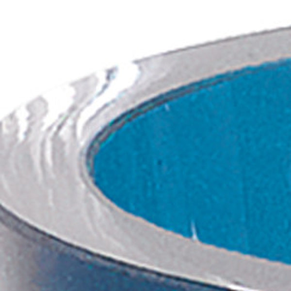 Homeroots 6 Mouth Blown European Made Lead Free Peacock Blue Crystal Bowl   375800