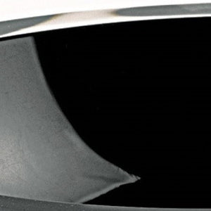 Homeroots 6" Black Mouth Blown Crystal Thick Walled Bowl   375806