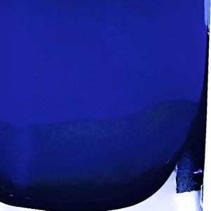 Homeroots 8 Mouth Blown Glass European Made Light Cobalt Vase  Crystal Glass 375811