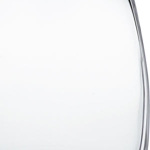 Homeroots 8" Clear Cylinder Crystal Glass Table Vase  Crystal Glass 375842