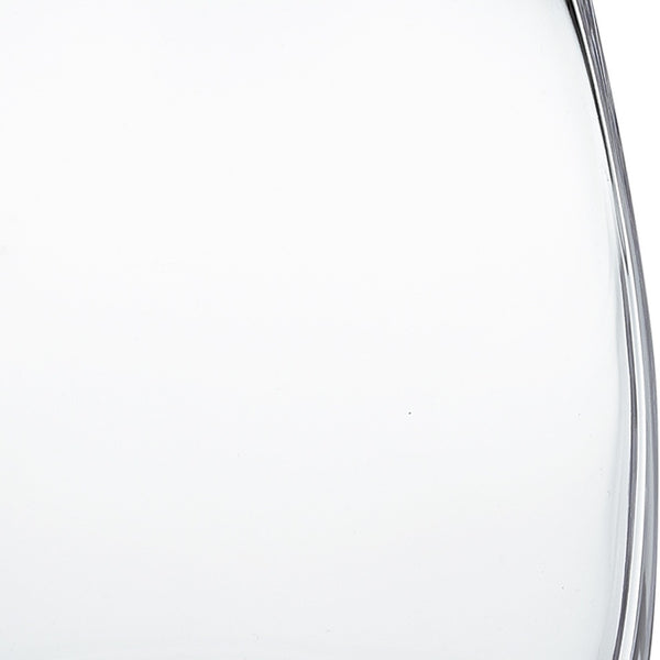 Homeroots 8" Clear Cylinder Crystal Glass Table Vase  Crystal Glass 375842