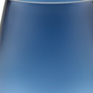 Homeroots 8 Mouth Blown Crystal Oval Thick Midnight Blue Walled Vase  Lead Free Crystal 375847