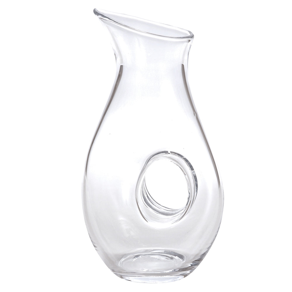 Homeroots Mouth Blown Lead Free Crystal Pitcher  28 Oz   375884