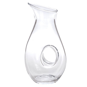 Homeroots Mouth Blown Lead Free Crystal Pitcher  28 Oz   375884