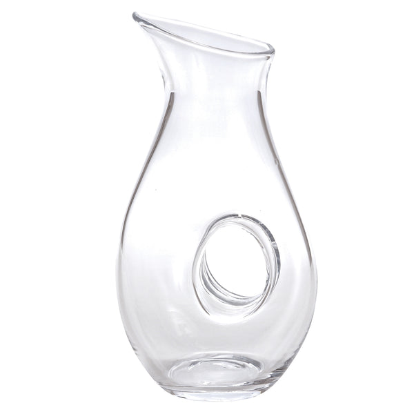 Homeroots Mouth Blown Lead Free Crystal Pitcher  28 Oz   375884