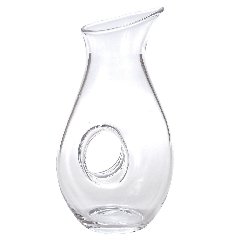 Homeroots Mouth Blown Lead Free Crystal Pitcher  28 Oz   375884