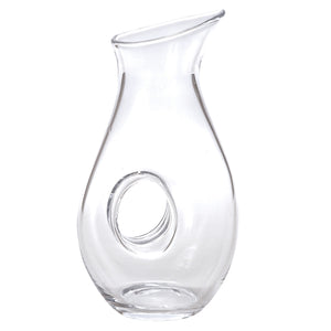 Homeroots Mouth Blown Lead Free Crystal Pitcher  28 Oz   375884