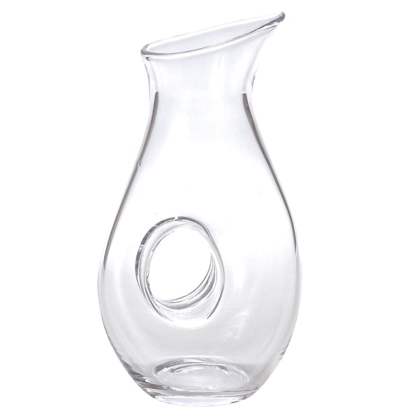 Homeroots Mouth Blown Lead Free Crystal Pitcher  28 Oz   375884
