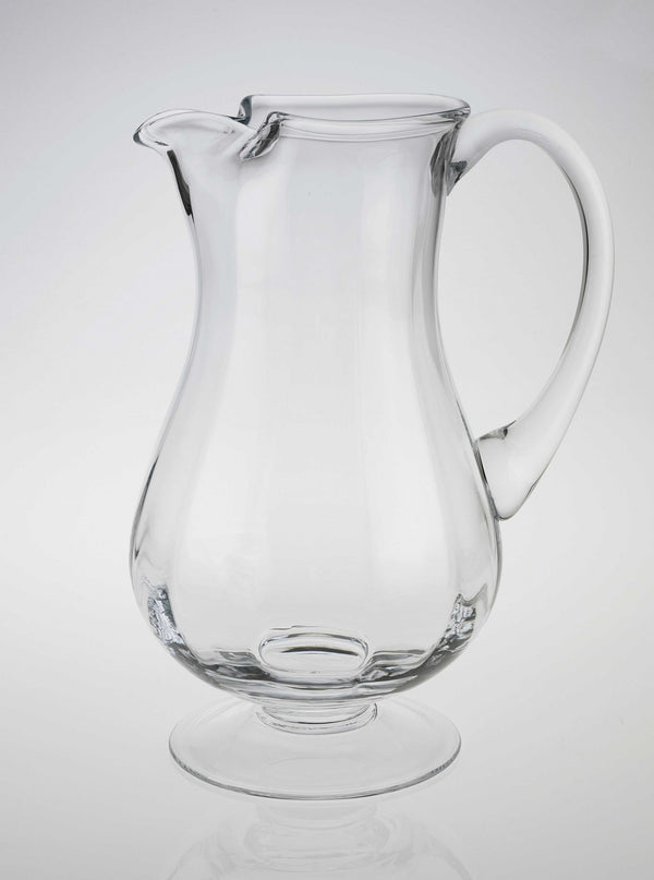 Homeroots Mouth Blown Lead Free Crystal Pitcher 54 Oz   375887