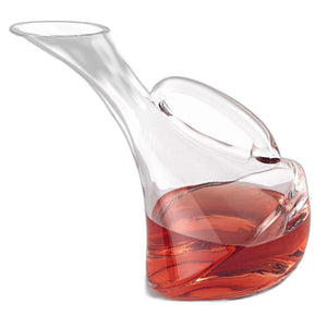 Homeroots Mouth Blown Glass Wine Carafe  32 Oz   375895