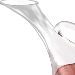 Homeroots Mouth Blown Glass Wine Carafe  32 Oz   375895