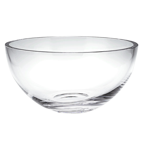 Homeroots 10 Mouth Blown Glass Salad Or Fruit Bowl   375896
