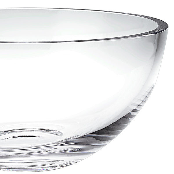 Homeroots 10 Mouth Blown Glass Salad Or Fruit Bowl   375896