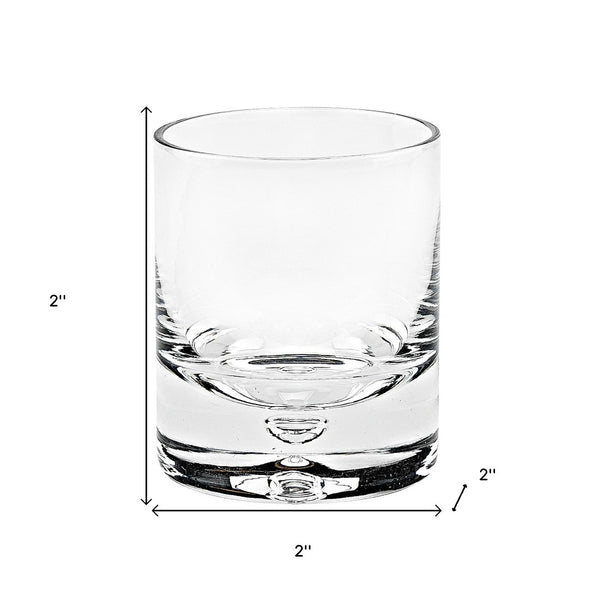 Homeroots 4 Pc Set Lead-free Crystal Scotch Glasses - Elegant 6 Oz Design For Single Malt & Bourbon Enjoyment 2 Inches  375902