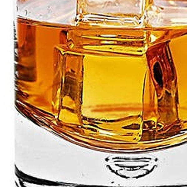 Homeroots 4 Pc Set Old Fashioned Lead Free Crystal Scotch Glass  8 Oz  Lead Free Crystal 375903