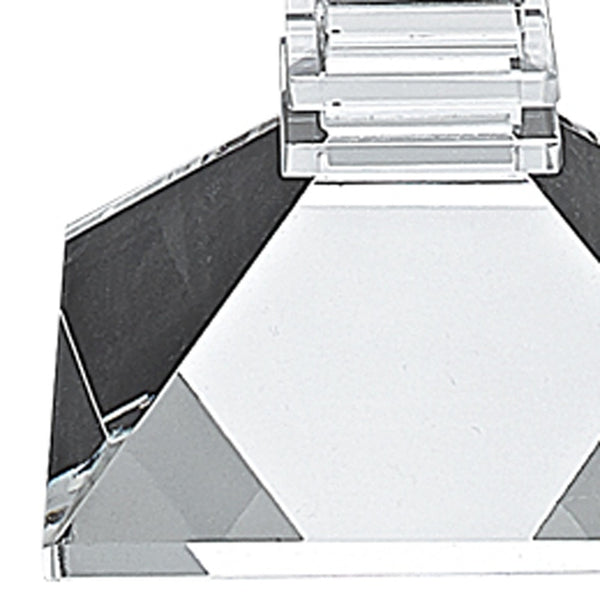 Homeroots Set Of Two Clear Crystal Tabletop Candle Holders   375914