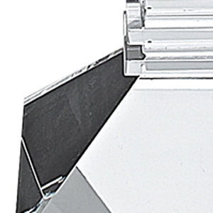 Homeroots Set Of Two Clear Crystal Tabletop Candle Holders   375914