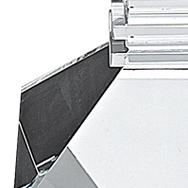 Homeroots Set Of Two Clear Crystal Tabletop Candle Holders   375914