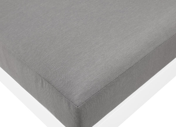 Meridian Furniture Nizuc 7 Piece Outdoor Modular Sectional with Aluminum Frame and Water Resistant Fabric 375Grey-Sec7B