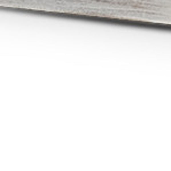 Homeroots 35" White And Natural Wood Indoor Outdoor Tray With Handles   376044