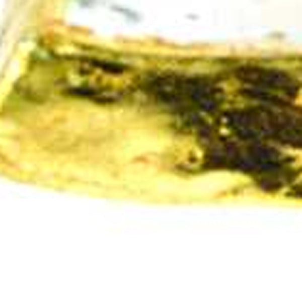 Homeroots 7 Glass Set Of 4 Square Edge Gold Plates   376063