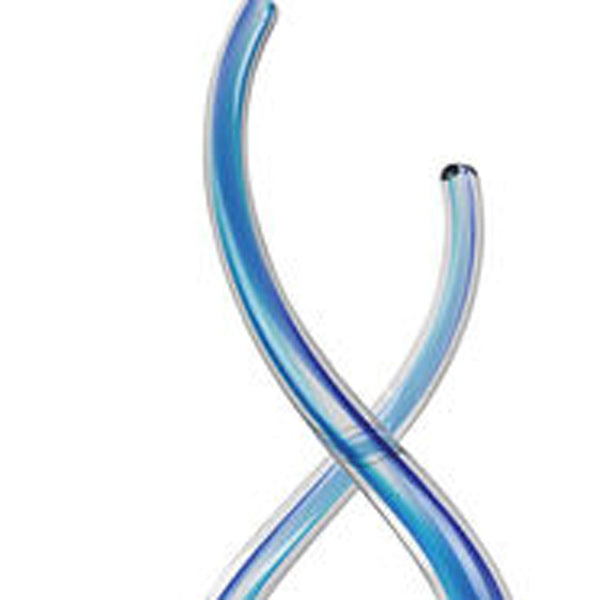 Homeroots 20" Clear And Blue Murano Glass Modern Abstract Tabletop Sculpture  Murano Glass 376066