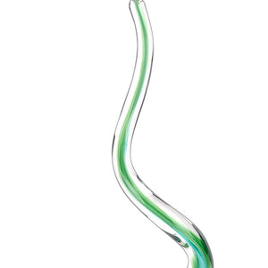 Homeroots 14" Clear Red Blue Yellow Murano Glass Modern Abstract Tabletop Sculpture  Murano Glass 376076