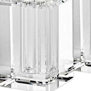 Homeroots Handcrafted Crystal And Silver Large Salt And Pepper Shakers - Elegant, Durable, Eco-friendly Design   376095