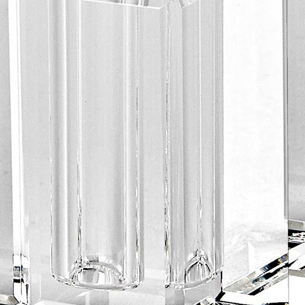 Homeroots Handcrafted Crystal And Silver Large Salt And Pepper Shakers - Elegant, Durable, Eco-friendly Design   376095