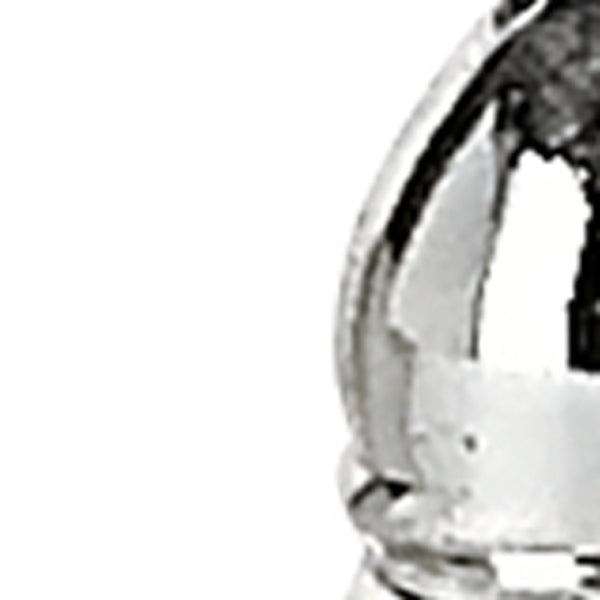 Homeroots Handcrafted Crystal & Silver Square Salt And Pepper Shaker Set – Elegant, Durable, Eco-friendly Design   376097