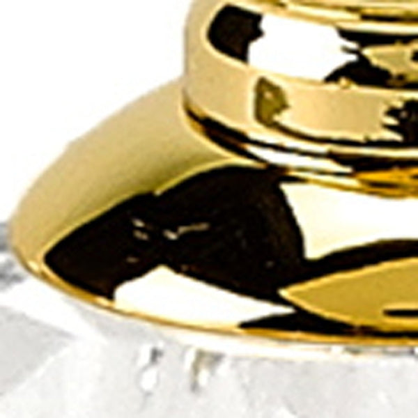 Homeroots Handcrafted Crystal Blue Salt And Pepper Shakers - Elegant Glass Décor For Home, Gifts & Hosting   376098