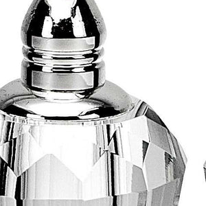 Homeroots Handcrafted Optical Crystal And Silver Pair Of Salt And Pepper Shakers   376102