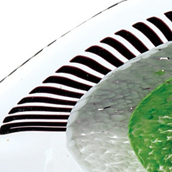 Homeroots 8" Clear Blue And Green Murano Glass Modern Abstract Tabletop Sculpture  Murano Glass 376114