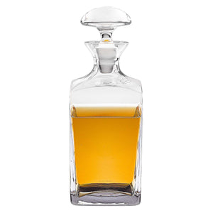 Homeroots Mouth Blown European Crystal Scotch Or Whiskey Decanter 34 Oz   376139