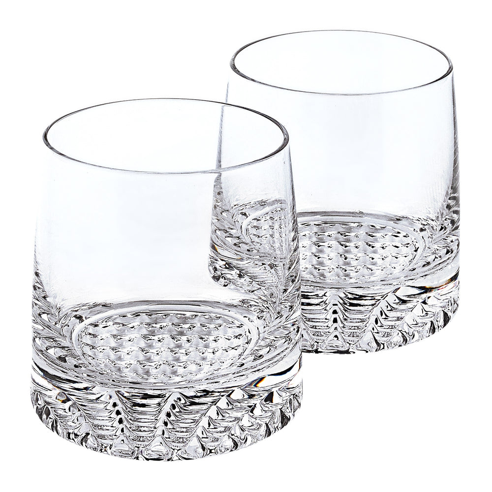 Homeroots Mouth Blown European Crystal Whiskey Set 4 Pc Rocks Or Dof Set   376143