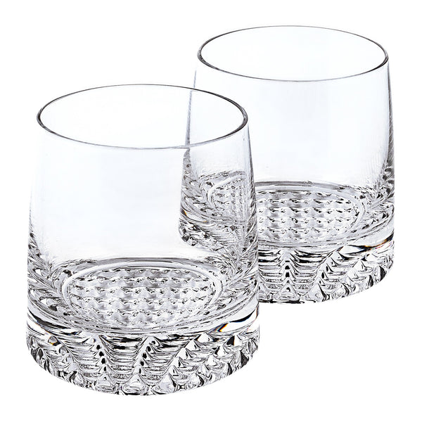 Homeroots Mouth Blown European Crystal Whiskey Set 4 Pc Rocks Or Dof Set   376143