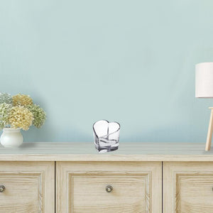 Homeroots 5" Clear Mouth Blown European Crystal Heart Bowl   376145