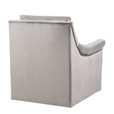 Madison Park Deanna Transitional Upholstered Swivel Accent Chair MP103-0480 Grey