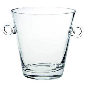 Homeroots 8 Mouth Blown European Glass Ice Bucket Or Cooler   376149