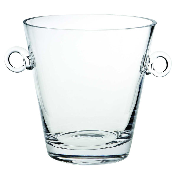 Homeroots 8 Mouth Blown European Glass Ice Bucket Or Cooler   376149