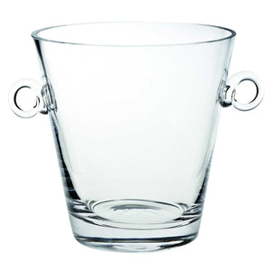 Homeroots 8 Mouth Blown European Glass Ice Bucket Or Cooler   376149