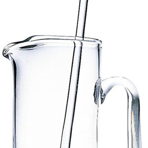 HomeRoots 13" Clear Lead-Free Crystal Martini Pitcher & Stirrer Set – Elegant Handcrafted Design for Entertaining 376151