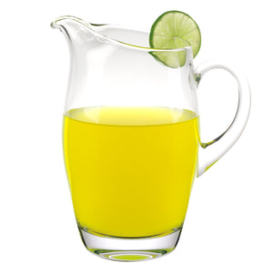 Homeroots 9 Mouth Blown Crystal Barrel Water   Juice Or Iced Tea Pitcher  54 Oz   376152