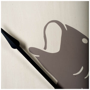 Homeroots 3" Circle Black Wood Analog Wall Clock  Metal 376217