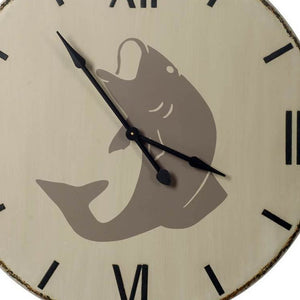 Homeroots 3" Circle Black Wood Analog Wall Clock  Metal 376217