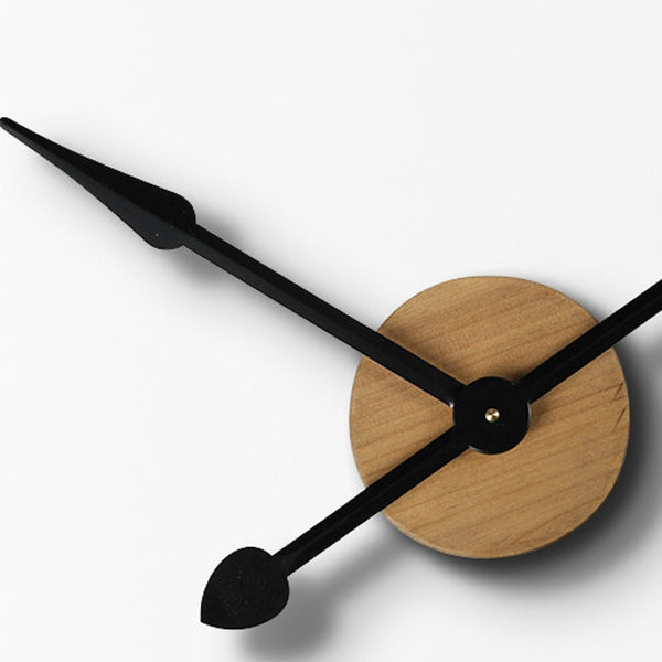 Homeroots 3" Circle Brown Metal Skeleton Wall Clock – Oversized Open-face Design With Rustic Wood & Rope Accents   376247